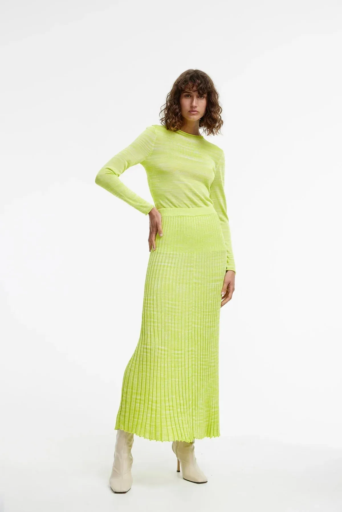 Kinney Alexis Top in Lime Punch Mix - Image 7