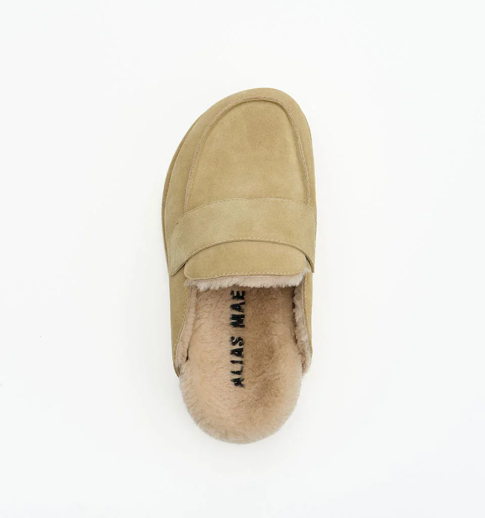 Alias Mae Burkley Loafer Dune Suede / Shearling - Image 3