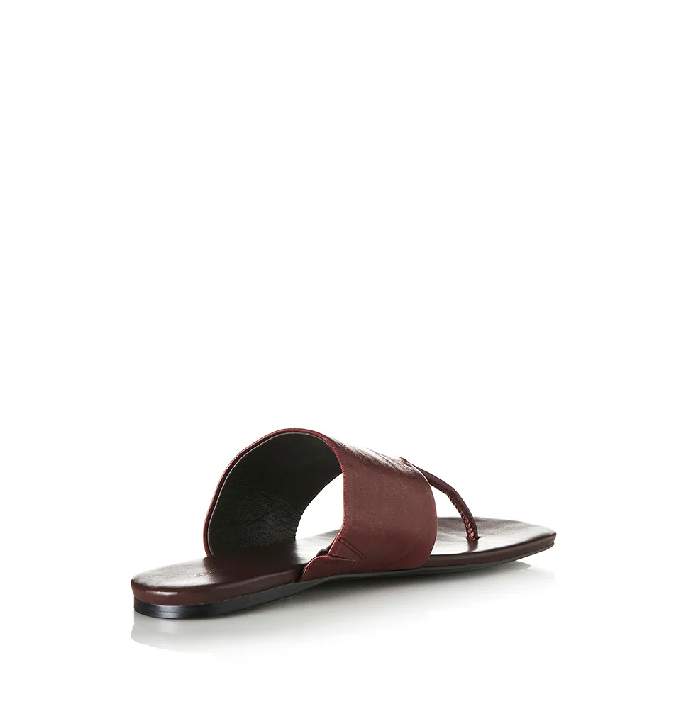 Alias Mae Heanie Leather Slide in Burgandy Leather - Image 4