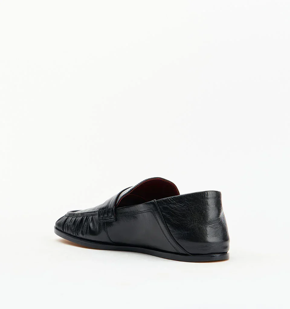 Alias Mae Kruz Loafer Black Oily Crinkle Leather - Image 5