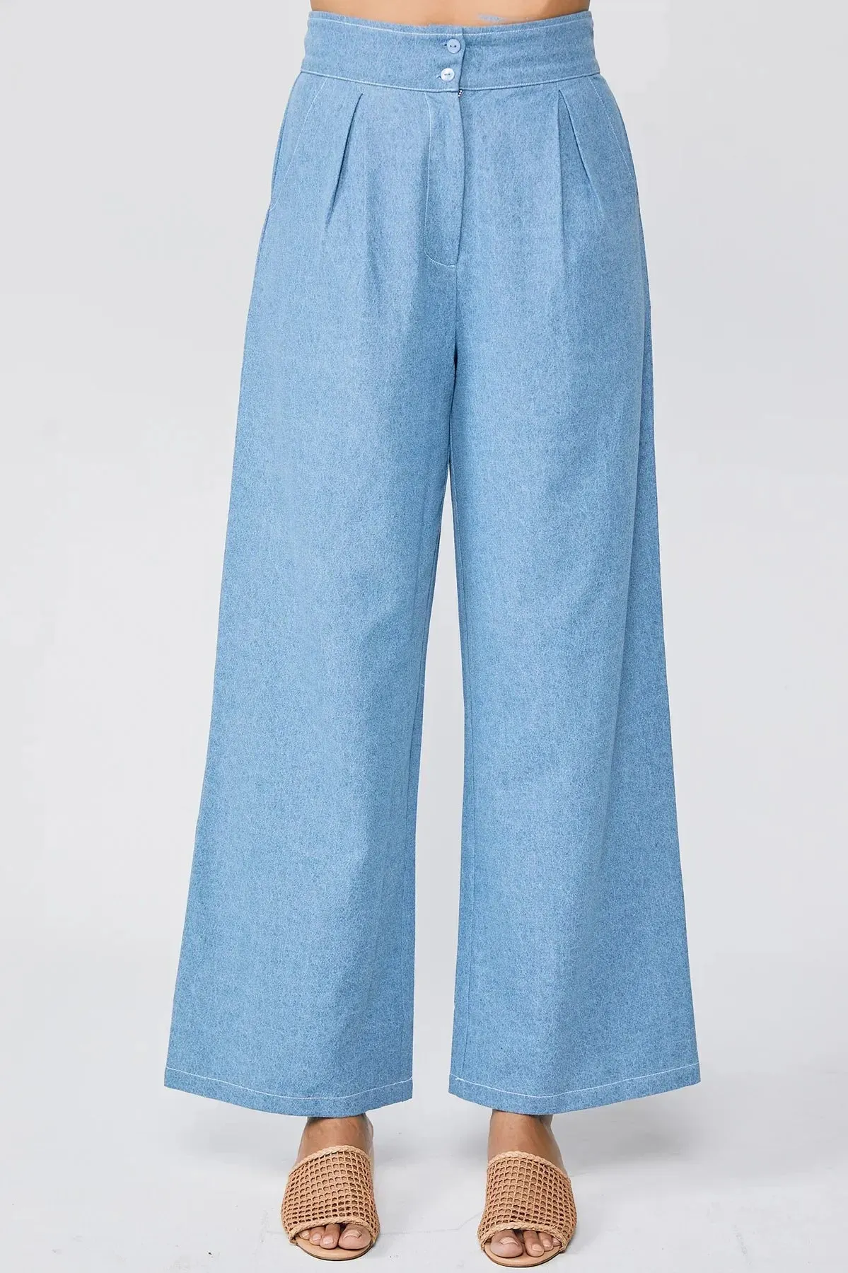 Rue Stiic Ariel Chambray Pants - Final Sale - Image 3