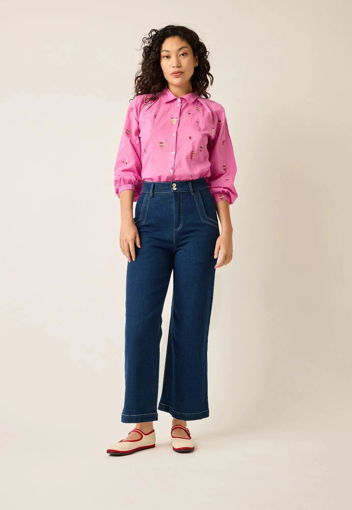 Nancybird Aurora Pant in Denim - Image 3