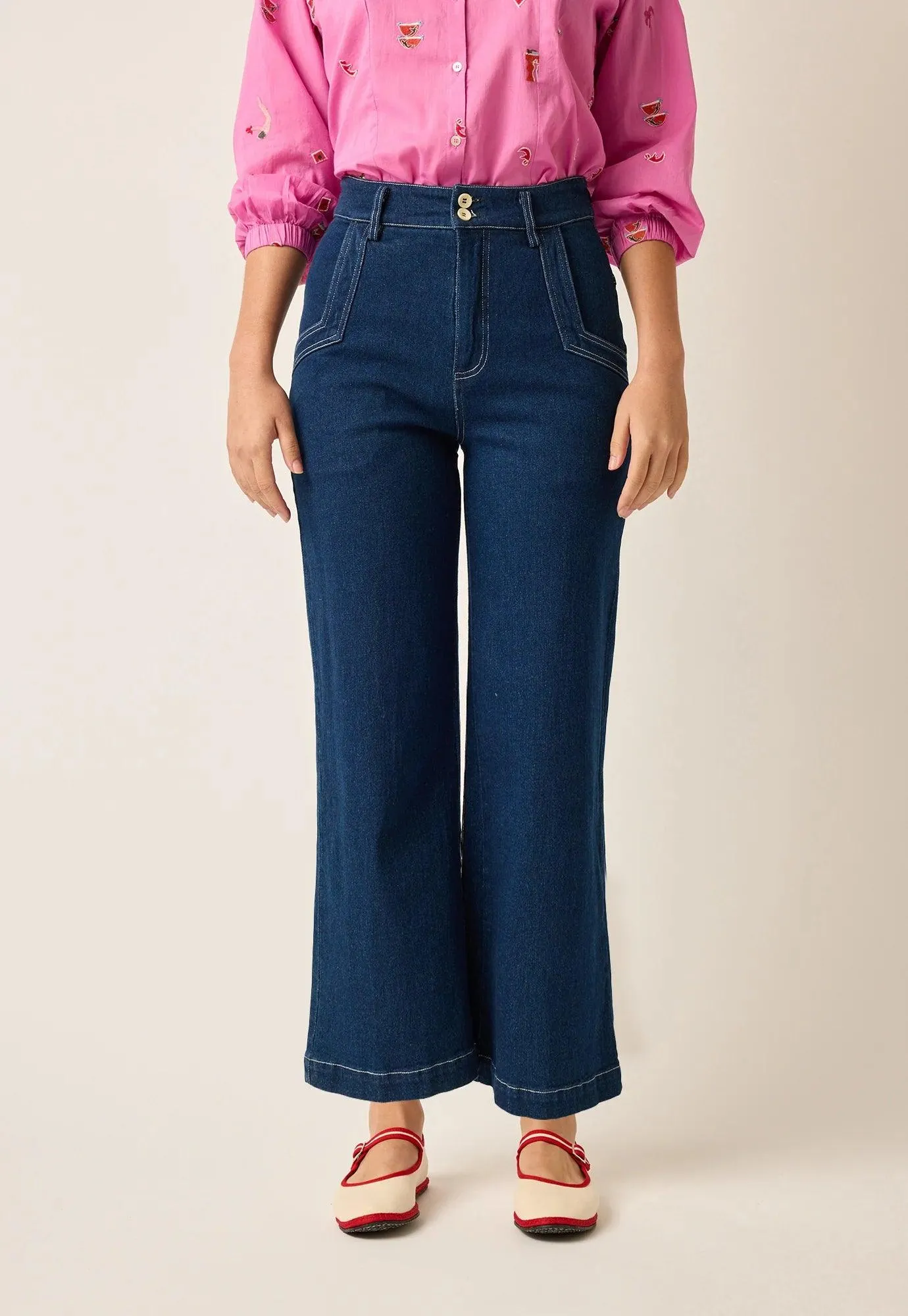 Nancybird Aurora Pant in Denim - Image 4