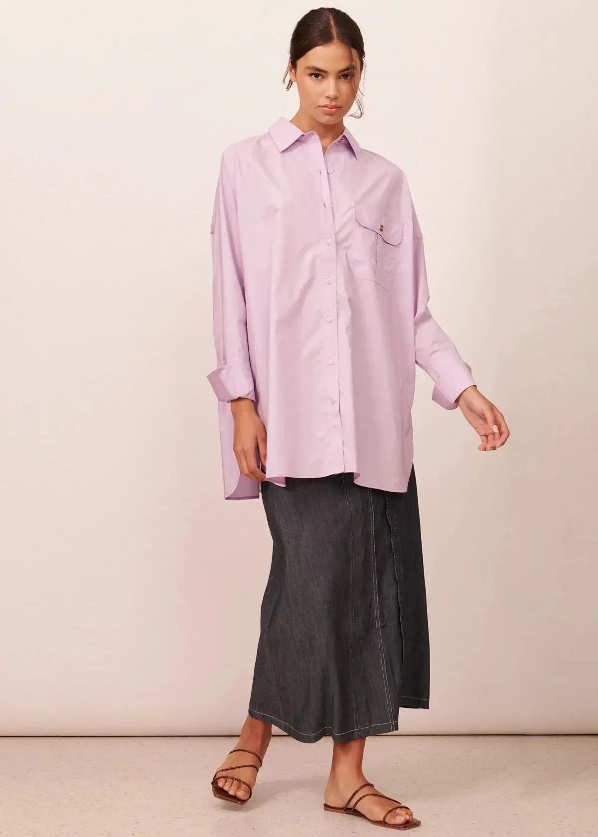 Apartment Clothing Brigitte Raglan Shirt in Lilac - Image 4