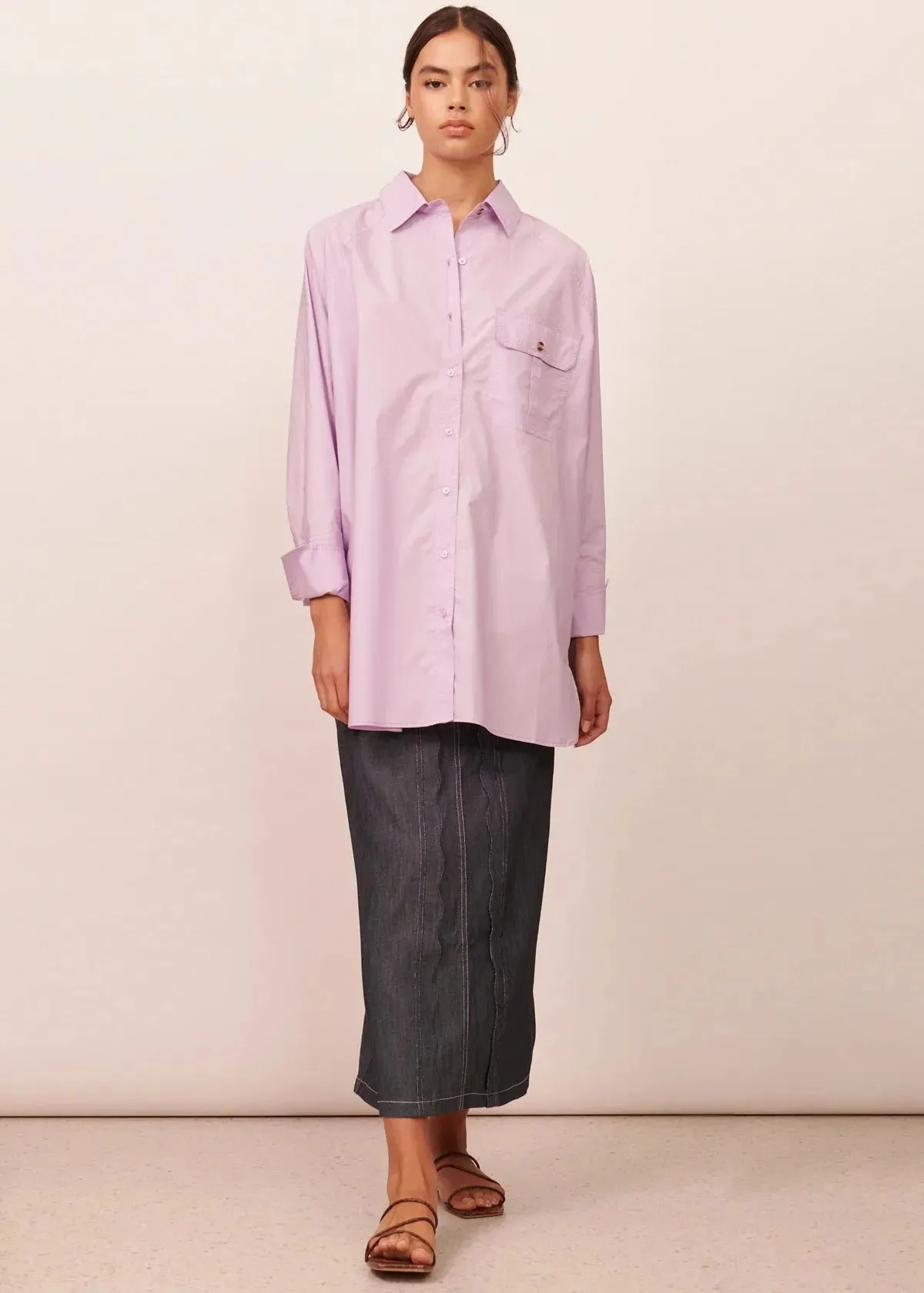 Apartment Clothing Brigitte Raglan Shirt in Lilac - Image 5