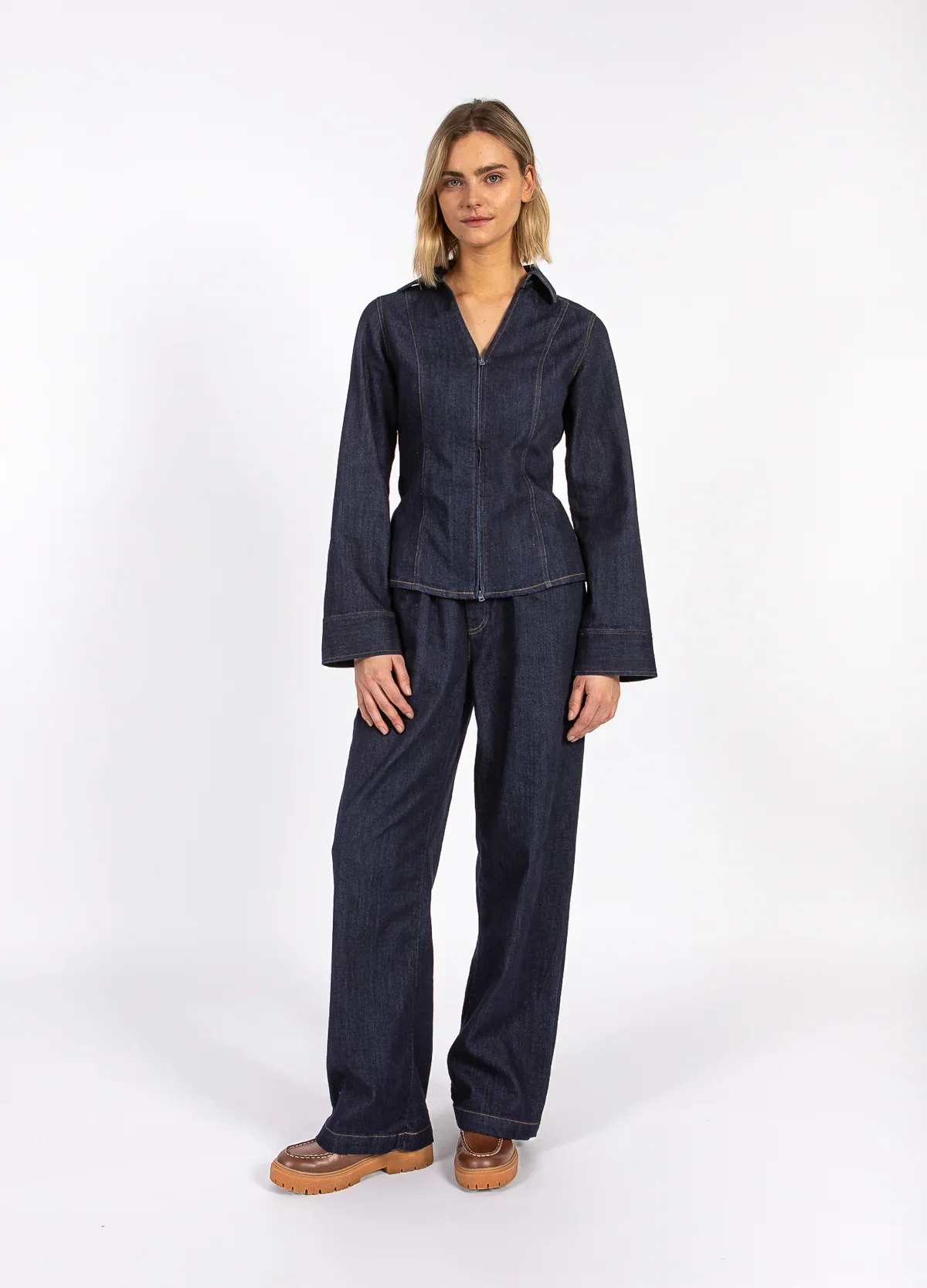 CC Heart Kalani Denim Pant Dark Denim Blue