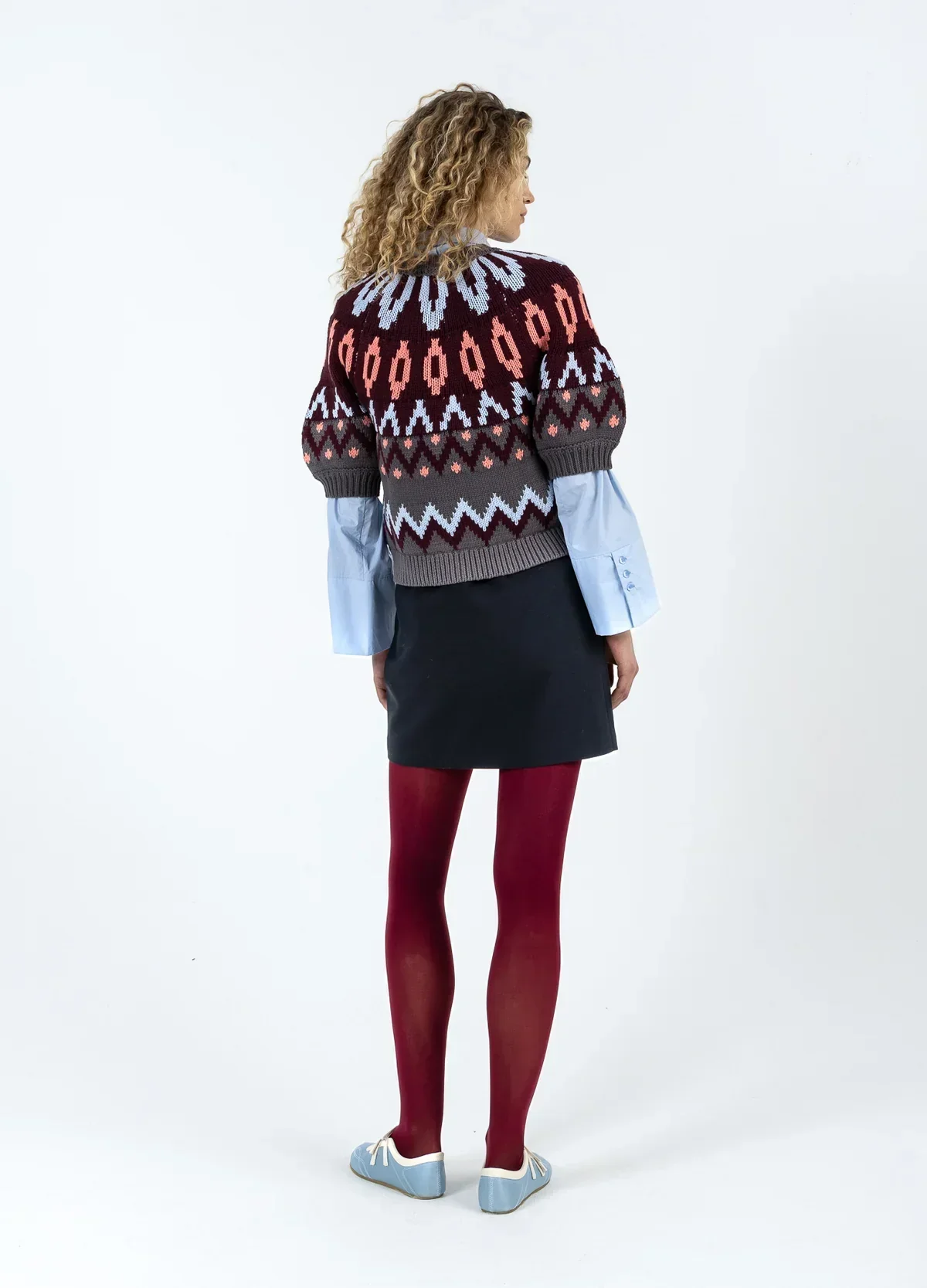 Coster Short Sleeve Knit Zipper Jacket - Image 4