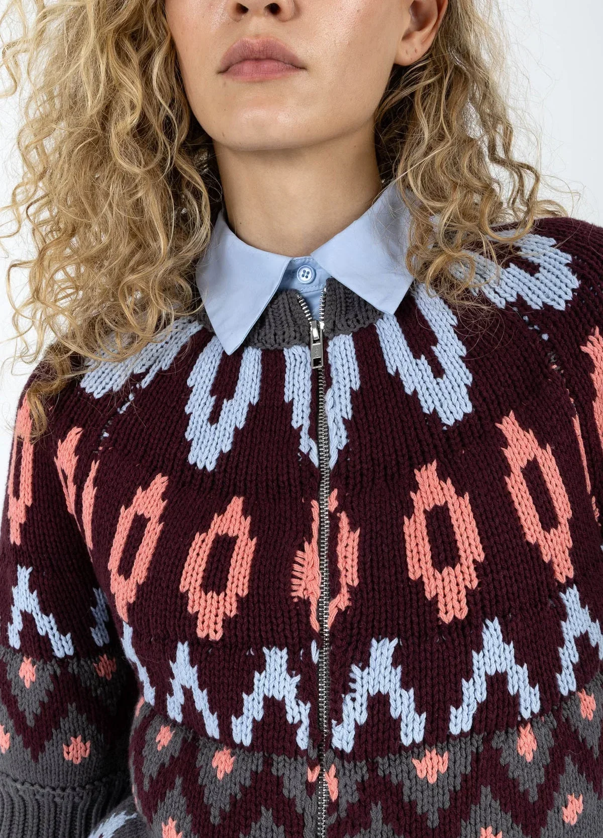 Coster Short Sleeve Knit Zipper Jacket - Image 6