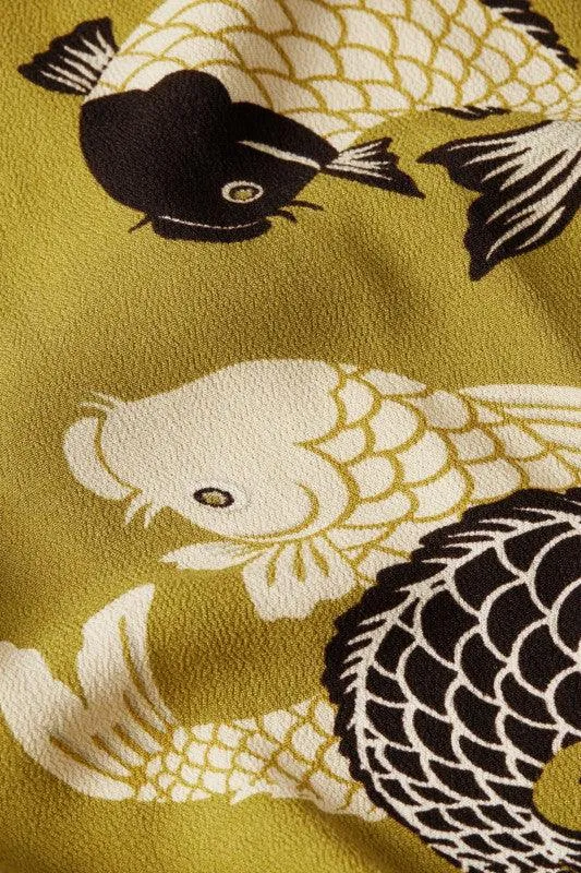 King Louie Fintan Pants Koi in Chartreuse Yellow - Image 4
