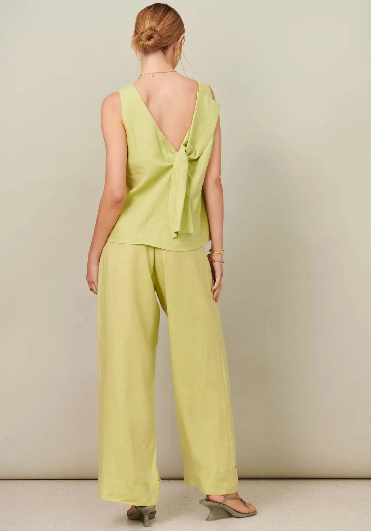 POL Clothing Gia Pant in Pistachio - Image 7