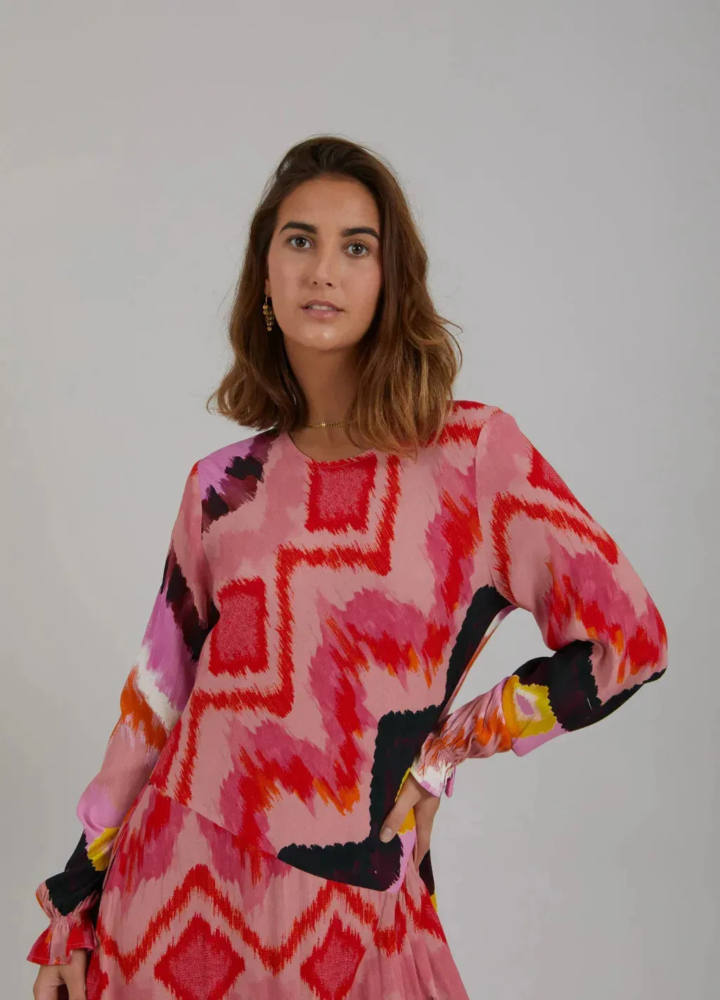 Coster Ikat Print Dress - Image 2