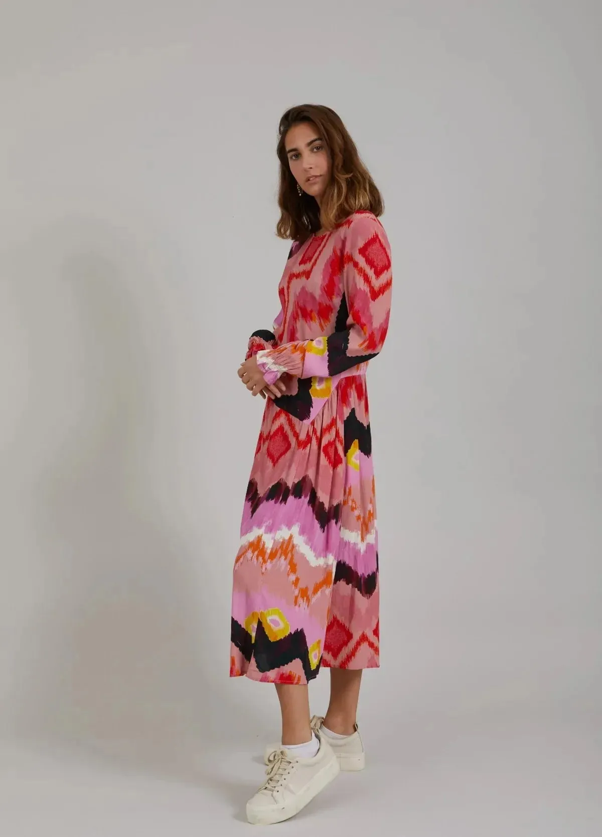 Coster Ikat Print Dress - Image 4