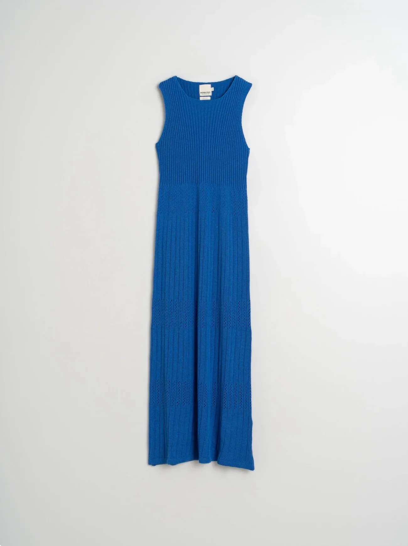 Indi and Cold Ribbed Knit Dress in Azul - Image 5