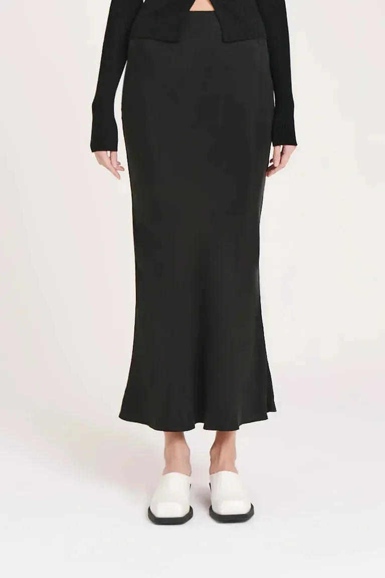 Nude Lucy Ines Cupro Skirt in Black - Image 3
