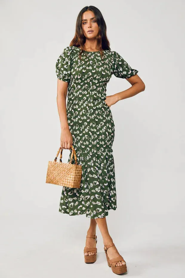Rue Stiic Isabella Maxi Smock Dress in Garden Bloom - Final Sale - Image 3