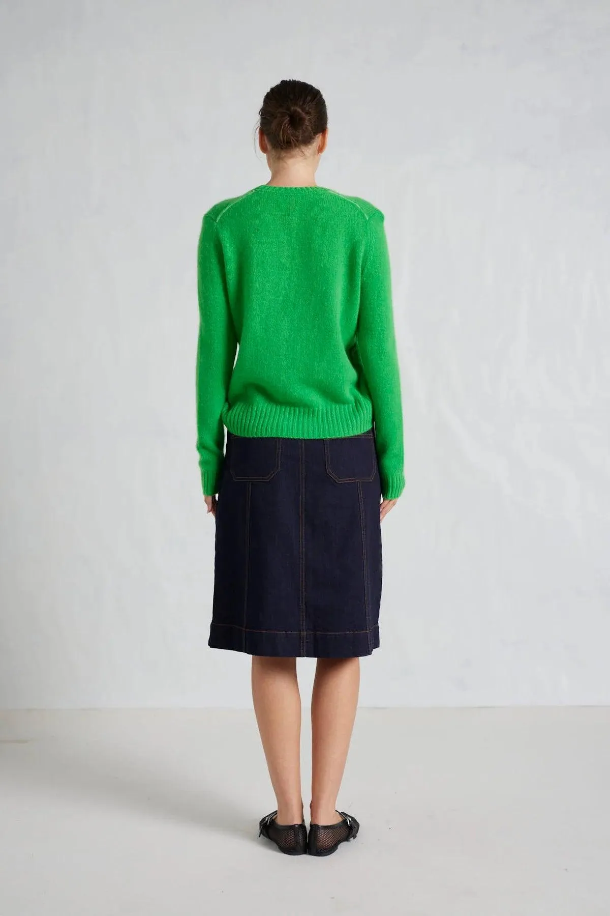 Alessandra Isla Skirt in Indigo - Image 4