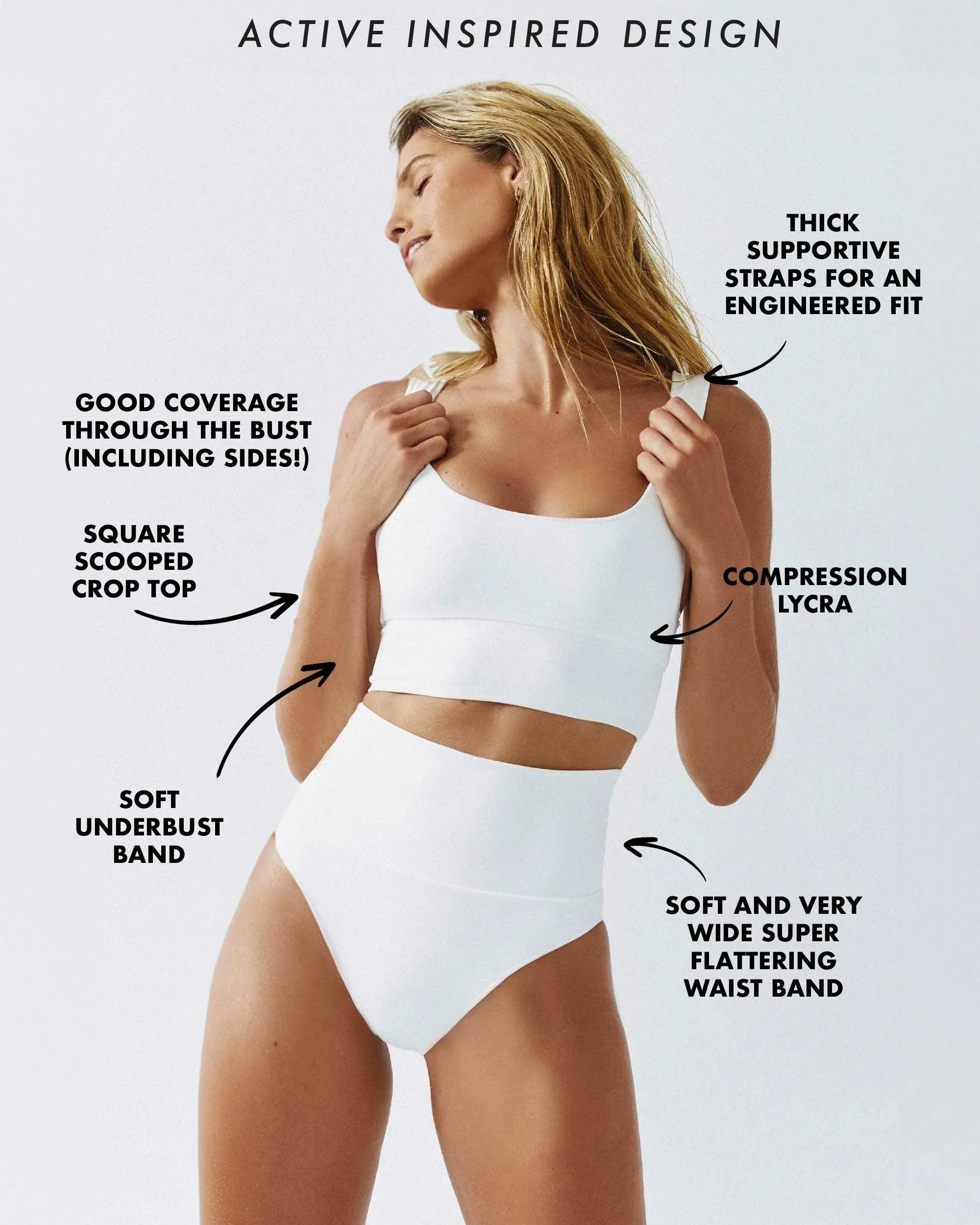 It’s Now Cool Contour Crop Top in White - Image 5