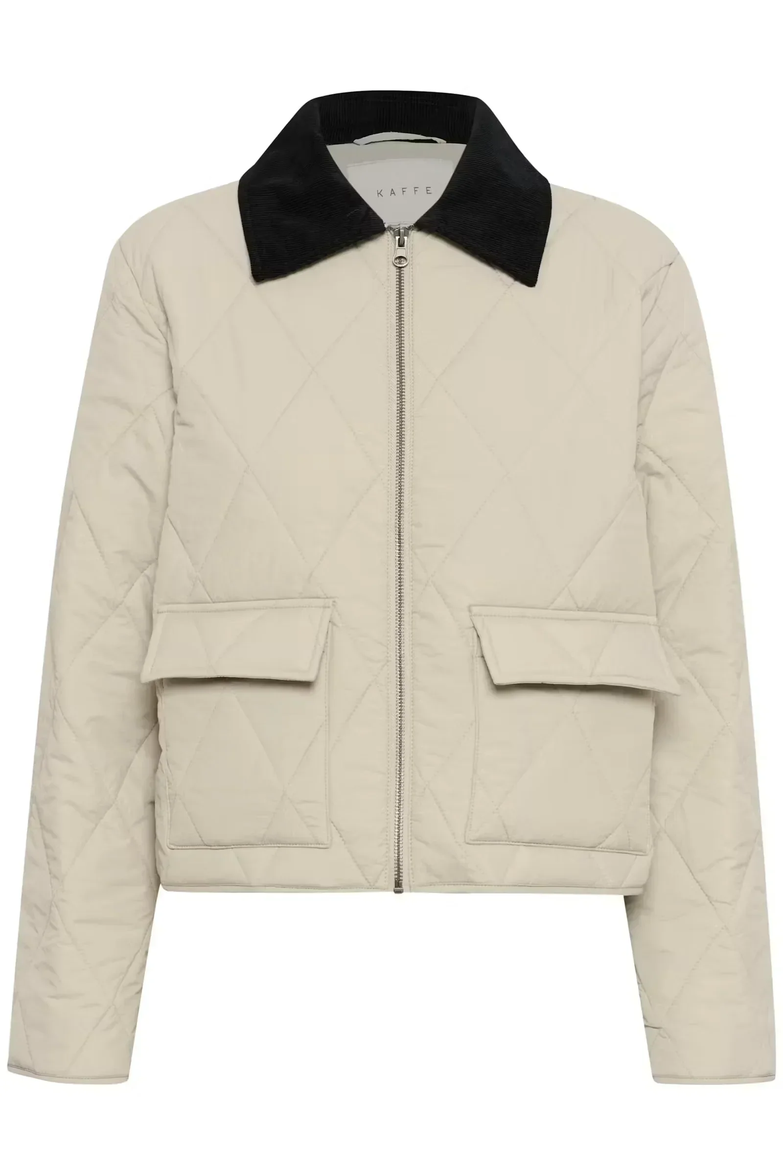 Kaffe KAanneli Quilted Jacket Feather Grey - Image 4