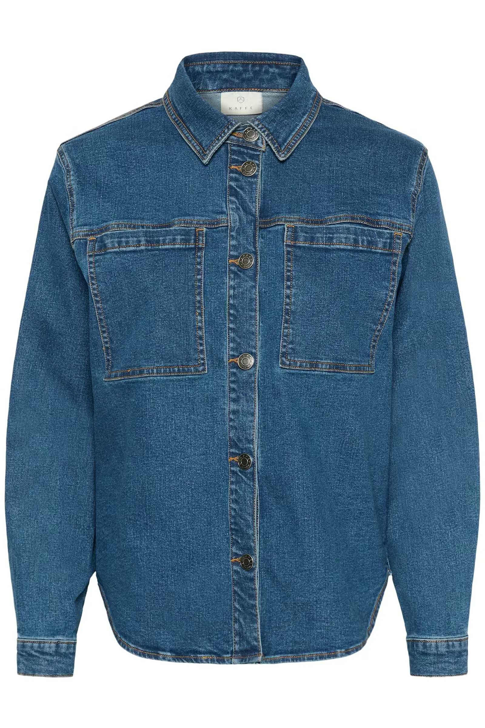 Kaffe KAlena Denim Shirt Medium Denim Blue - Image 6