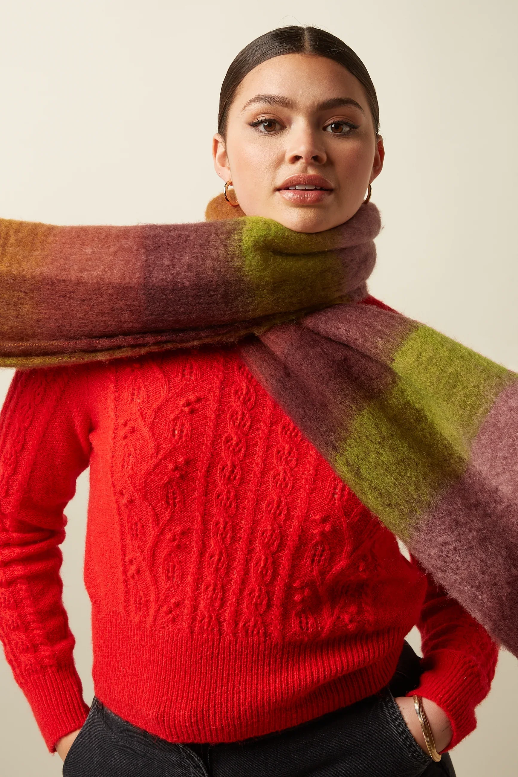 King Louie Check Scarf - Image 2