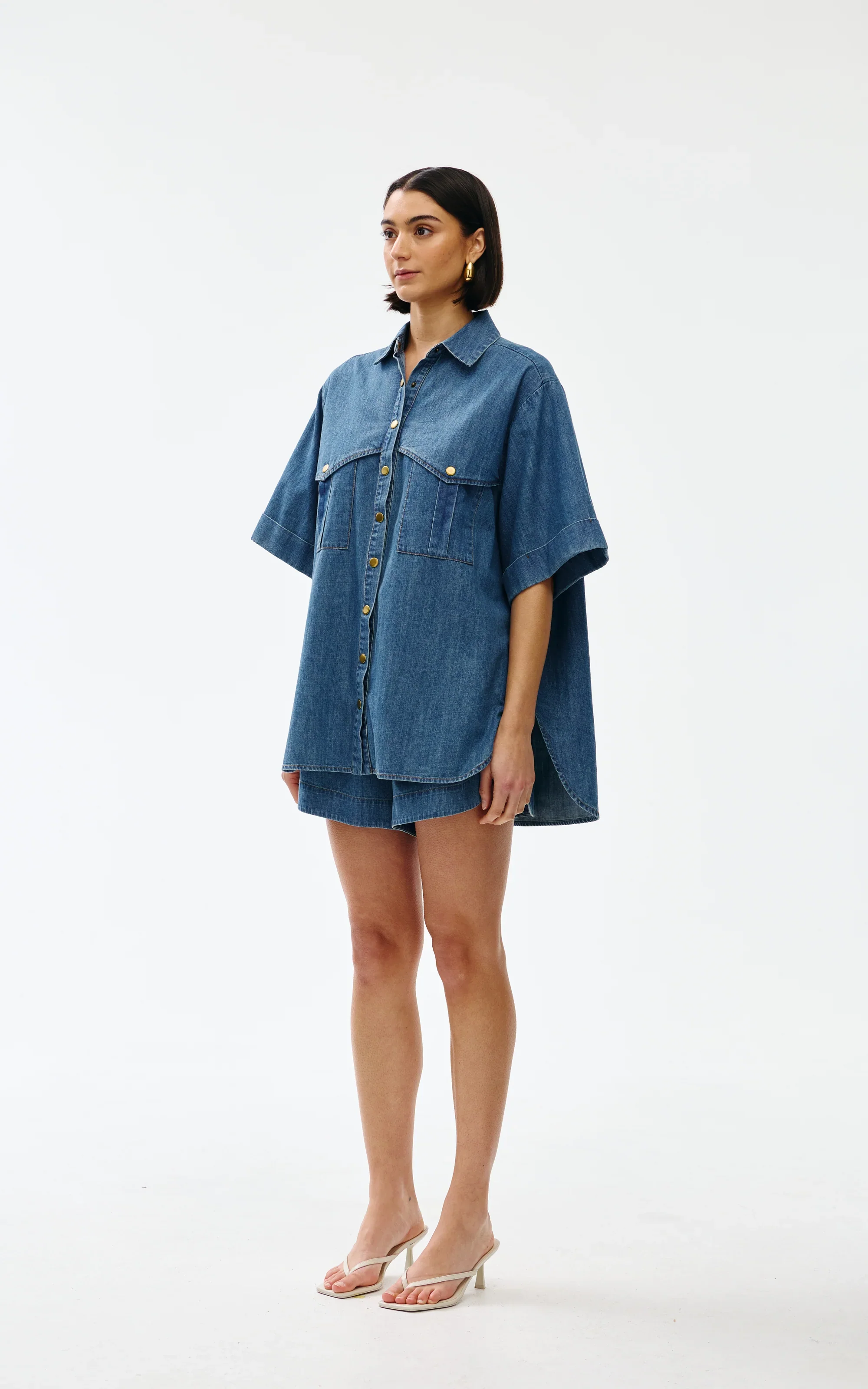 Kinney Bella Shirt Denim - Image 2