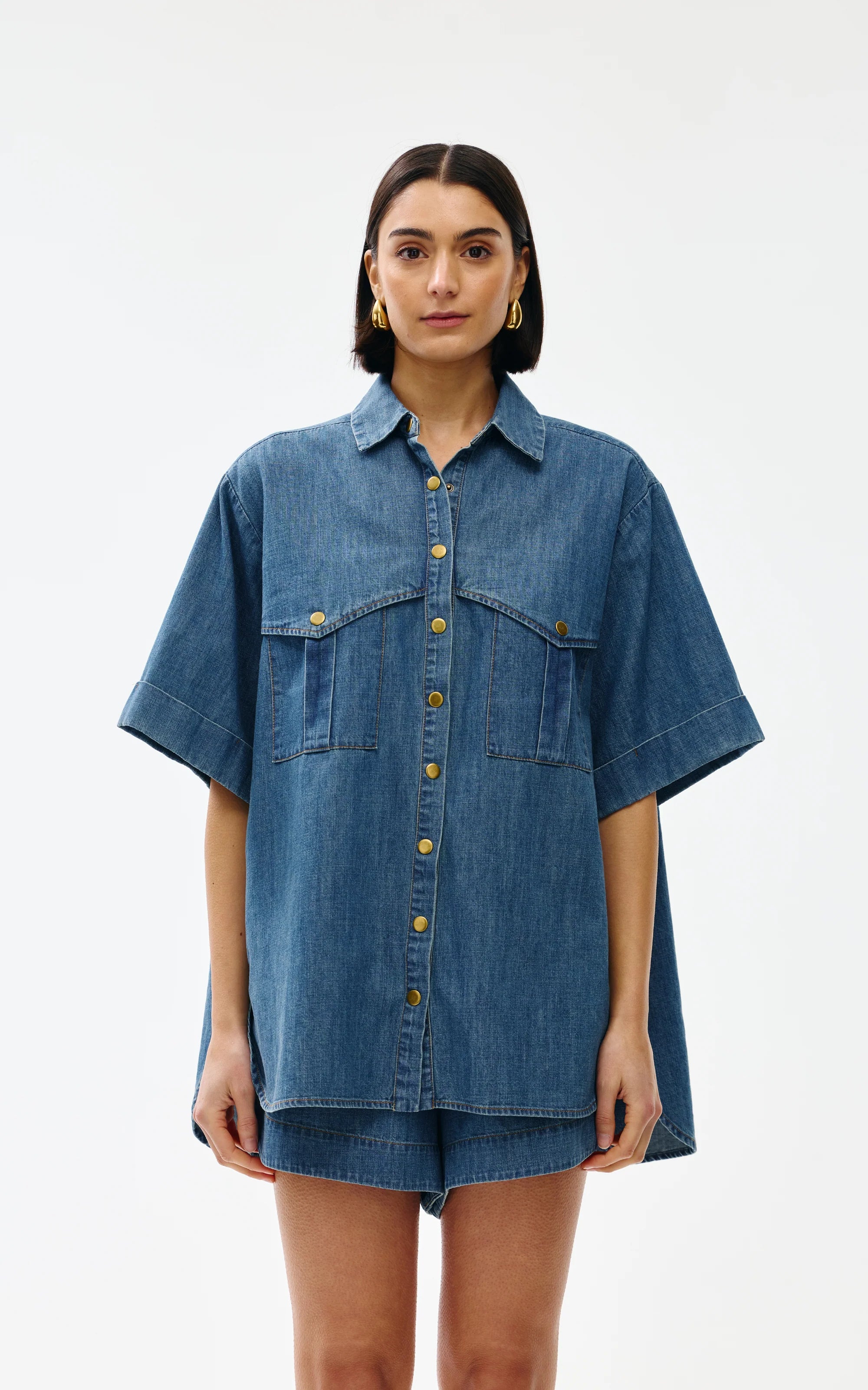 Kinney Bella Shirt Denim - Image 5