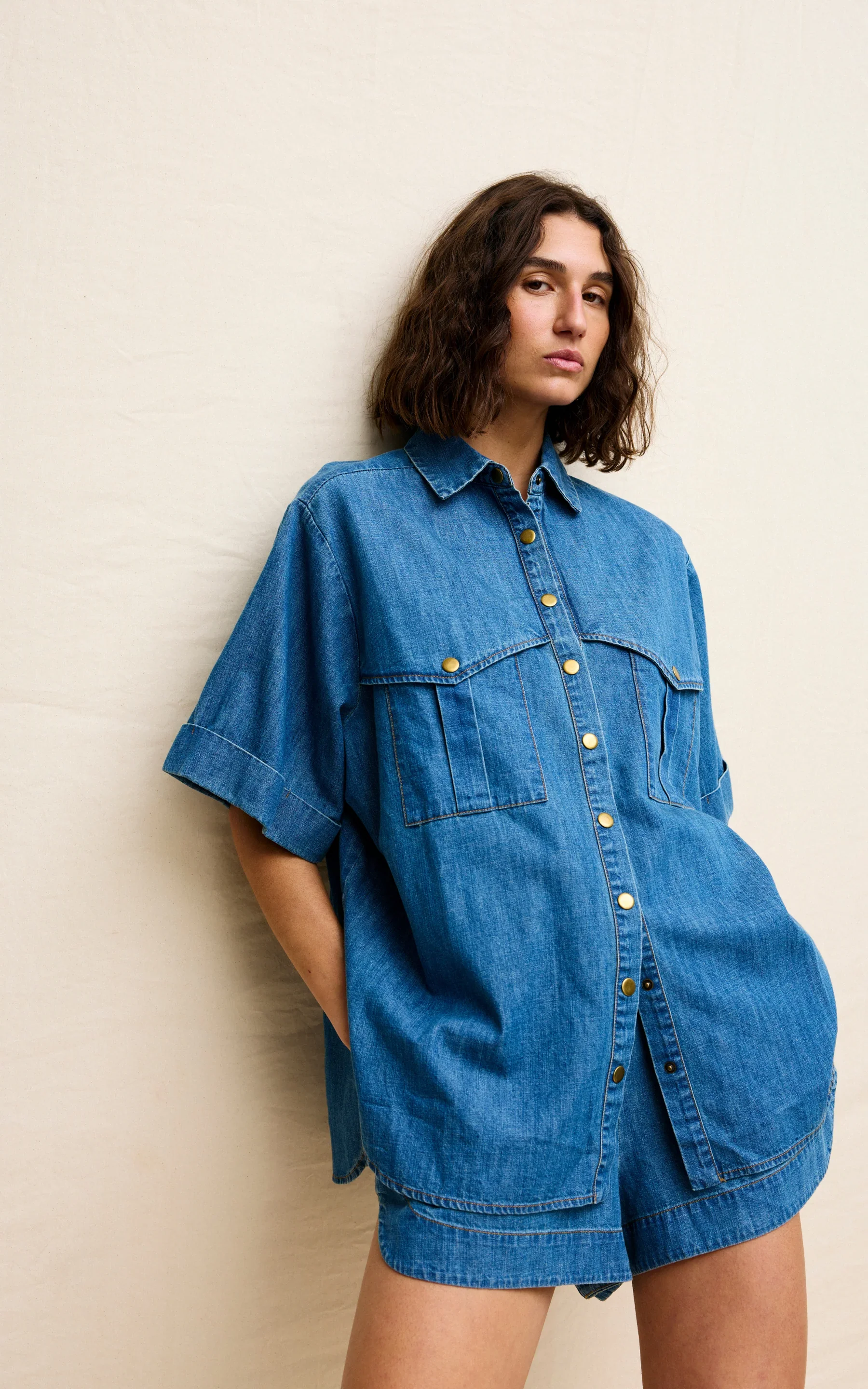 Kinney Bella Shirt Denim - Image 6