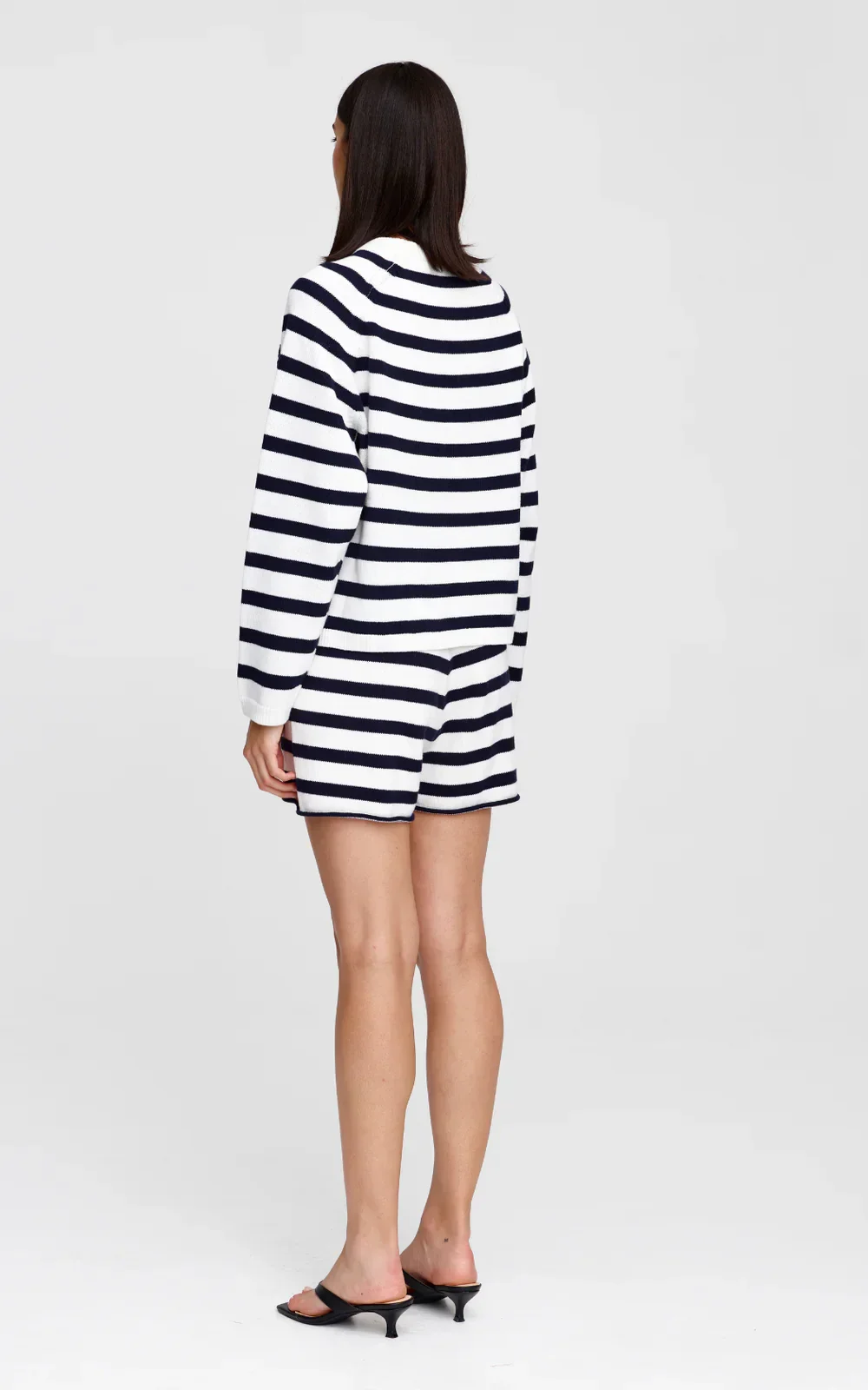 Kinney Chloe Jumper Frenchie White/Navy Stripe - Image 6
