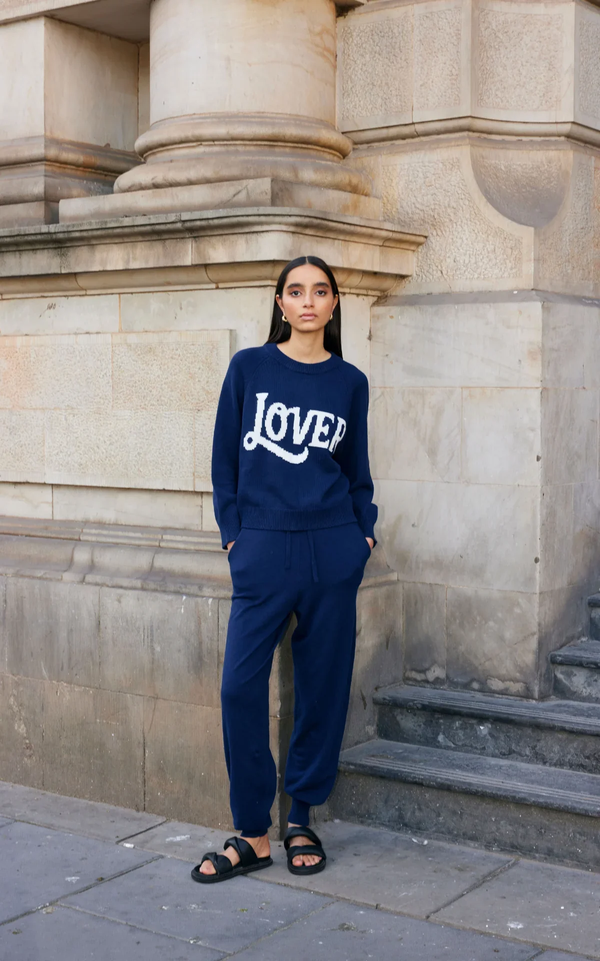Kinney Eliza Knit Pant in Indigo - Image 5