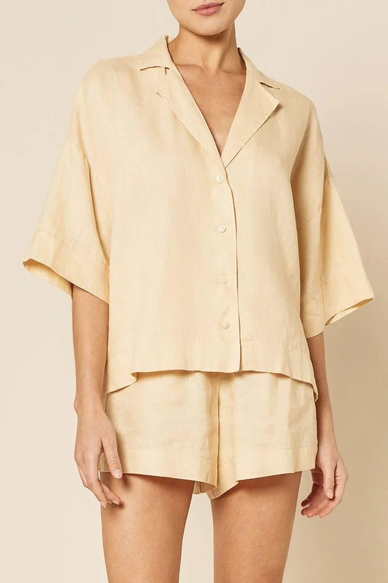 Nude Lucy Linen Lounge Short - Image 4