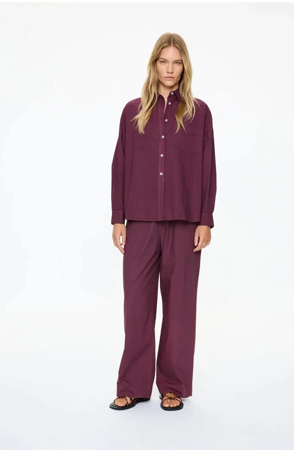 LMND Chiara Long Sleeve Shirt Classic Cherry - Image 6