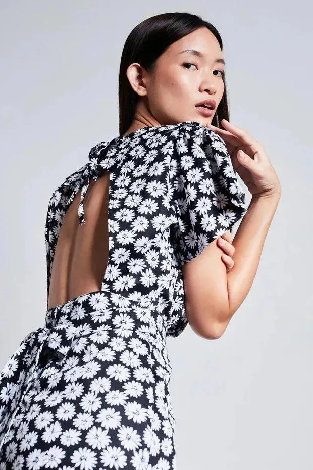 Rue Stiic Lucille Maxi Dress in Black Dahlia Floral - Final Sale - Image 3