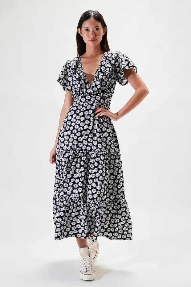 Rue Stiic Lucille Maxi Dress in Black Dahlia Floral - Final Sale - Image 4