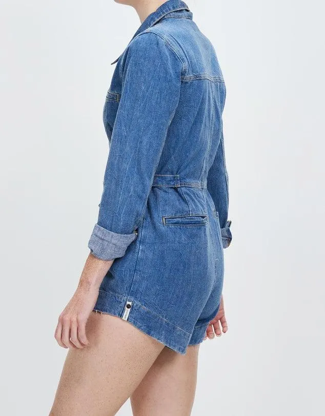 One Teaspoon Margot Jumpsuit in Resort Blue - Final Sale - Image 3