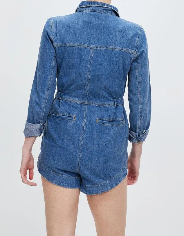 One Teaspoon Margot Jumpsuit in Resort Blue - Final Sale - Image 4