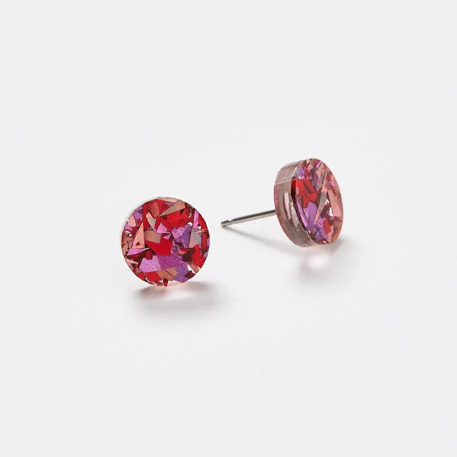 Martha Jean Mini Circle Stud Earrings - Image 2