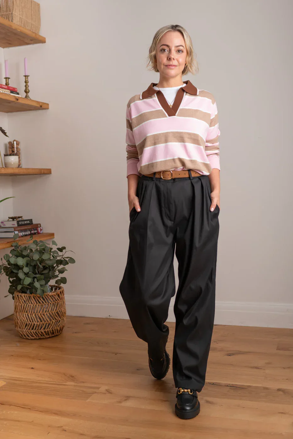 Maxted Pink Stella Rugby Knit Shirt - Image 3