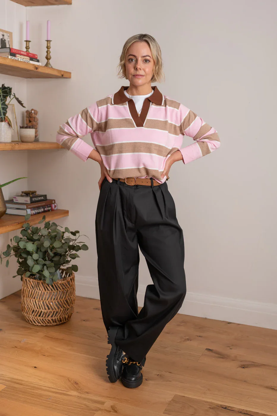 Maxted Pink Stella Rugby Knit Shirt - Image 4