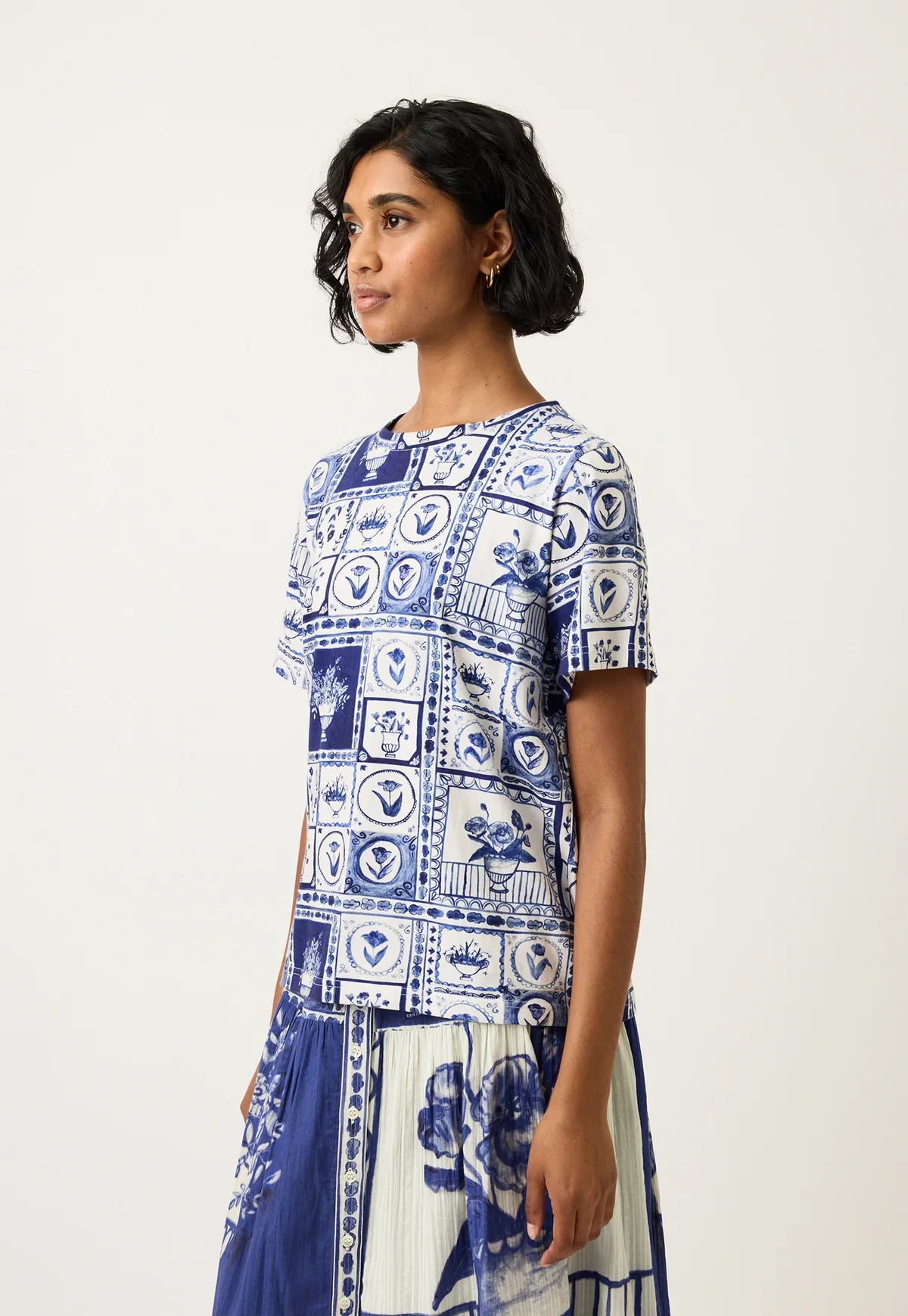 Nancybird Apollo Tee in Lyon Tile - Image 3