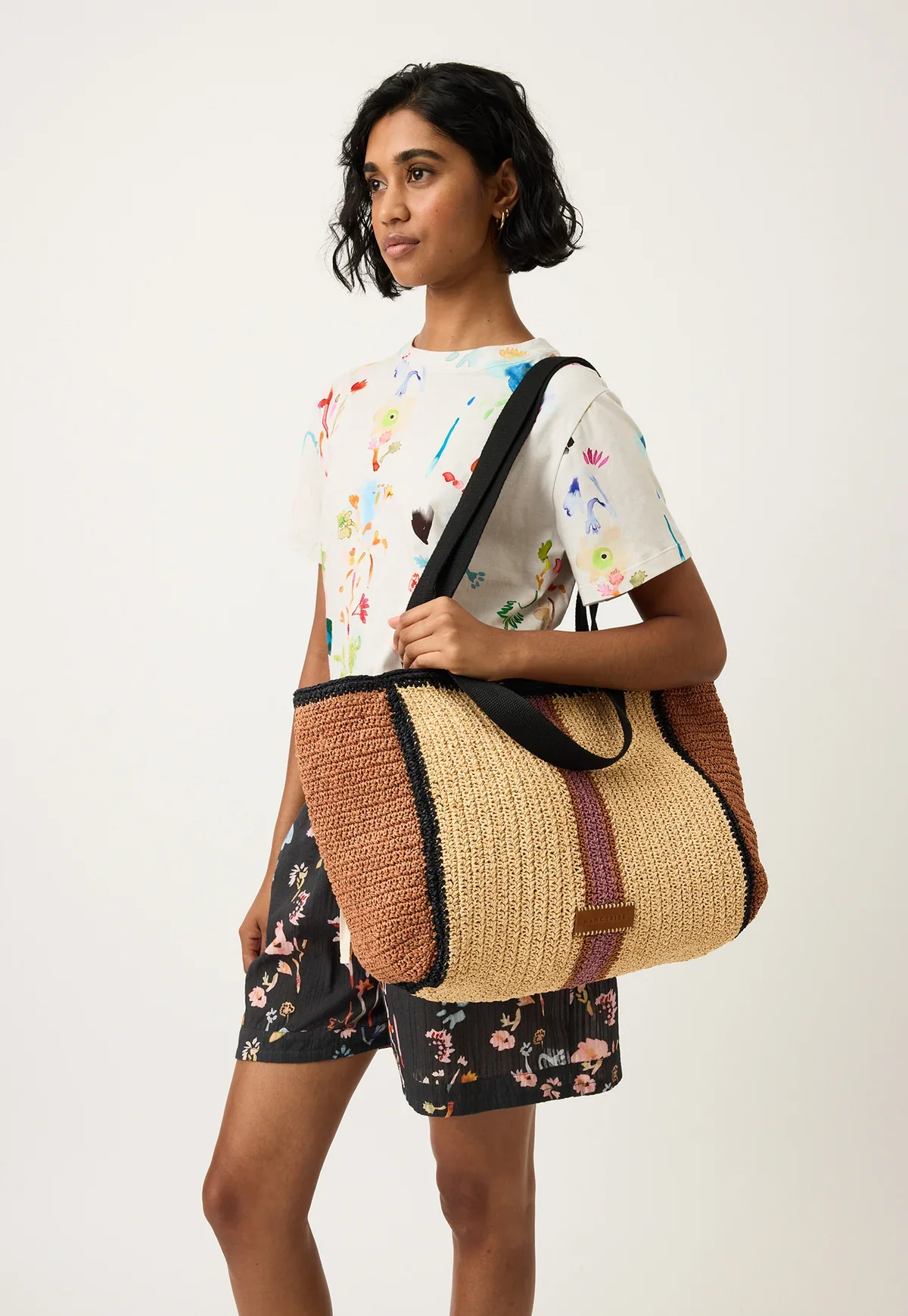 Nancybird Bande Tote Bag in Natural - Image 3