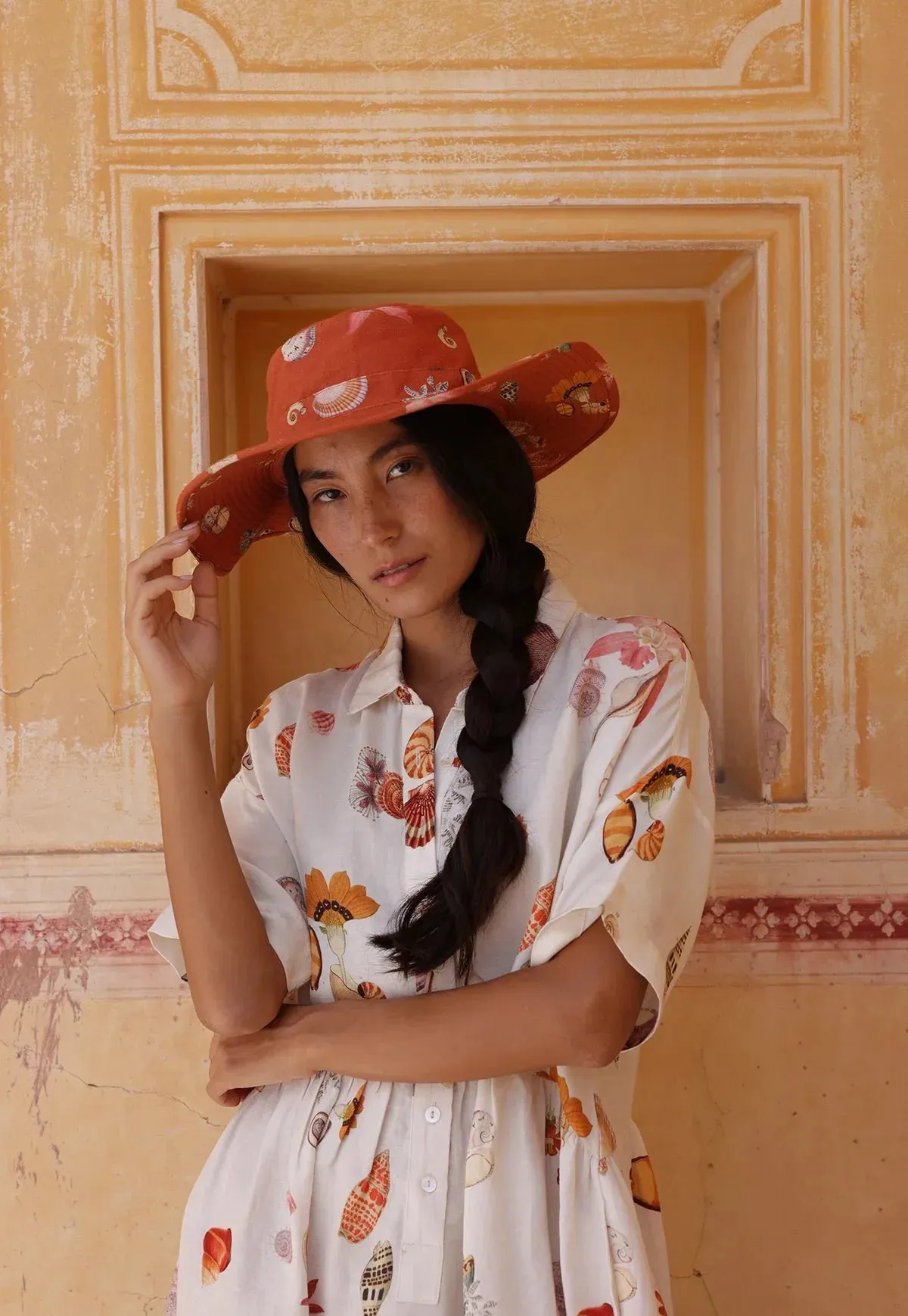 Nancybird Ete Hat in Rust Shell - Image 2