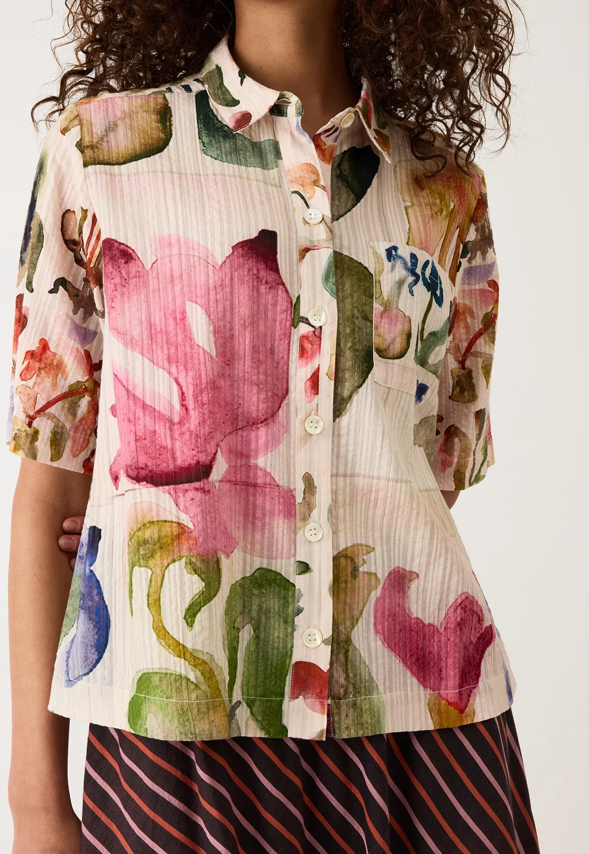 Nancybird Summer Shirt Watercolour Collage - Image 3
