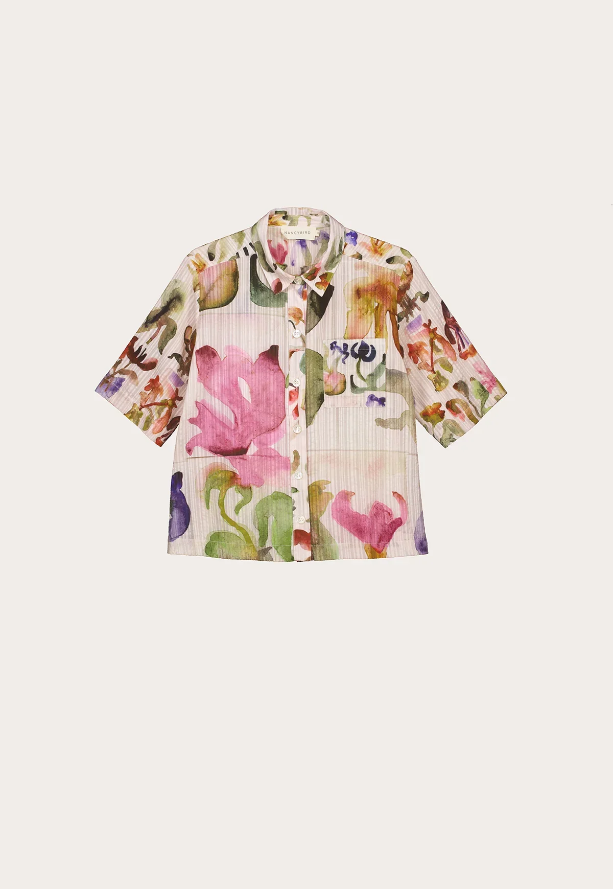 Nancybird Summer Shirt Watercolour Collage - Image 4