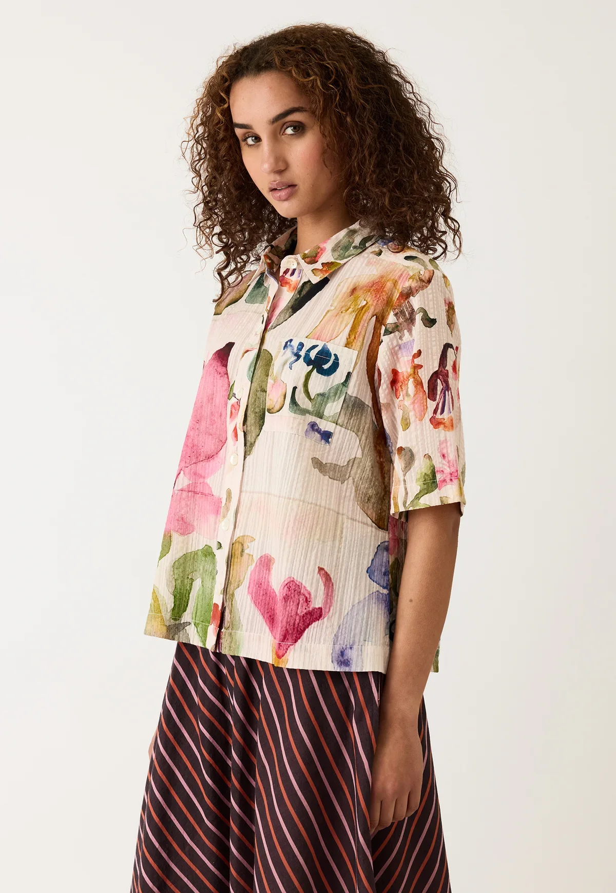Nancybird Summer Shirt Watercolour Collage - Image 5