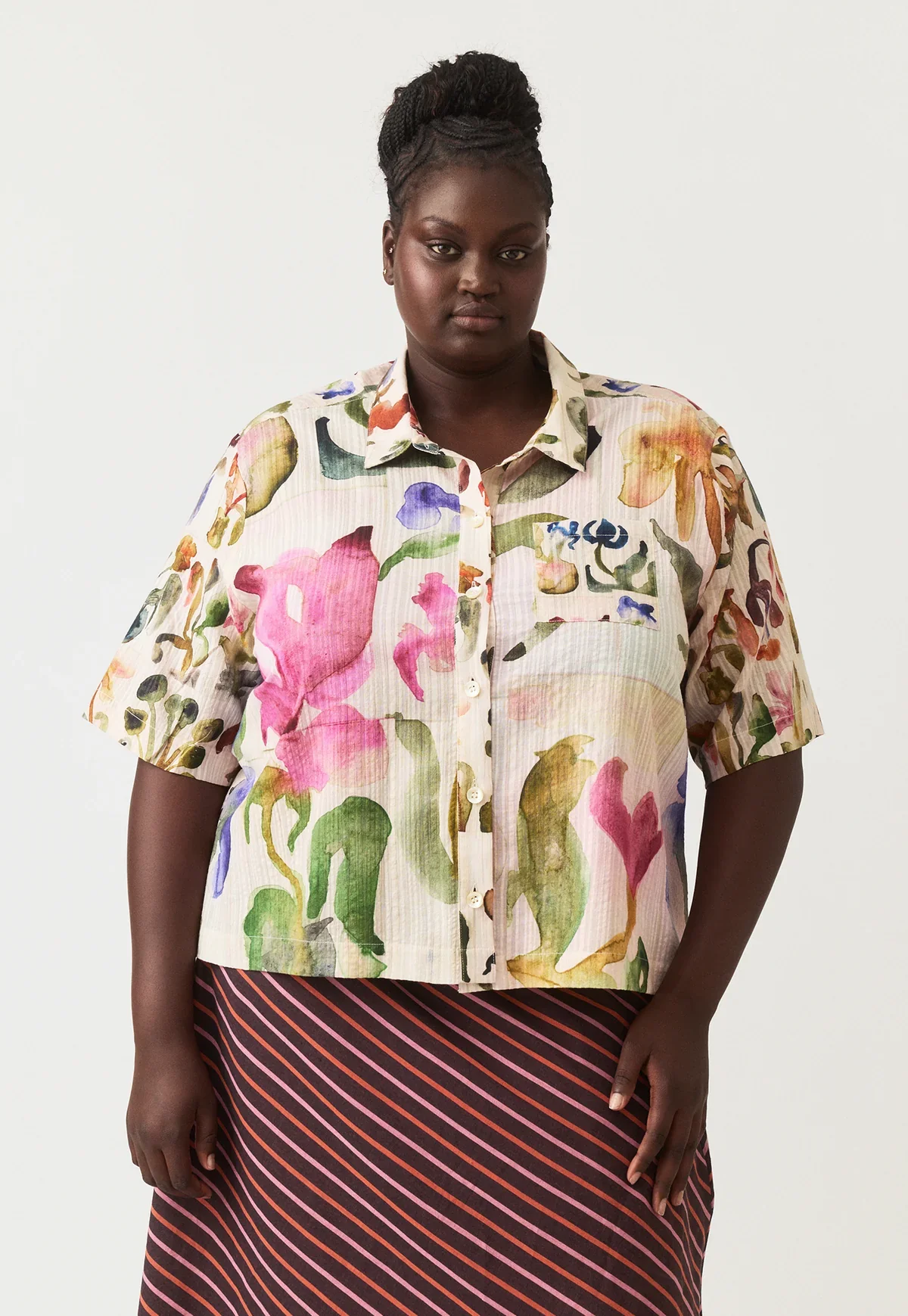 Nancybird Summer Shirt Watercolour Collage - Image 9