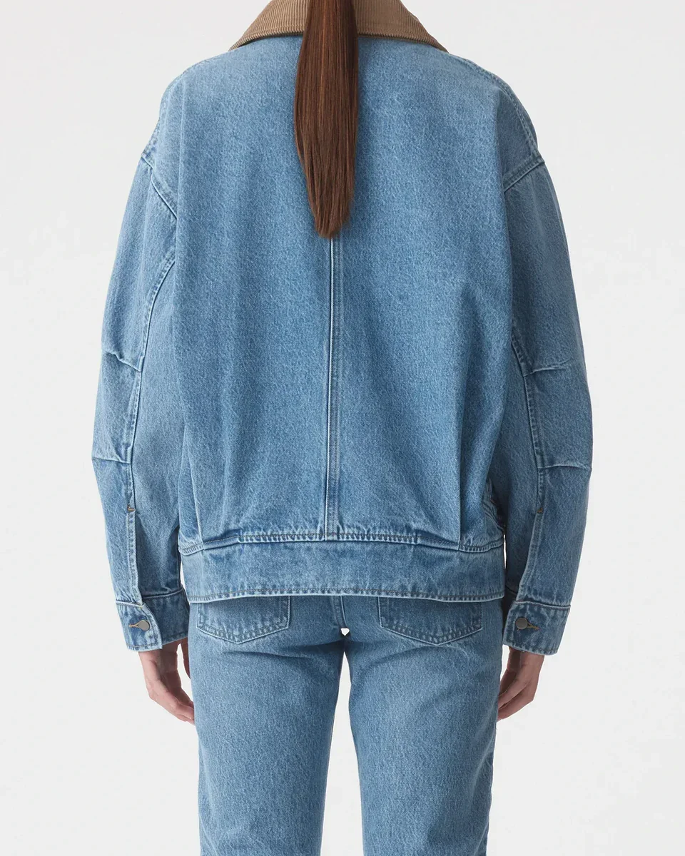 Nobody Denim Gina Oversized Bomber Jacket - Image 4