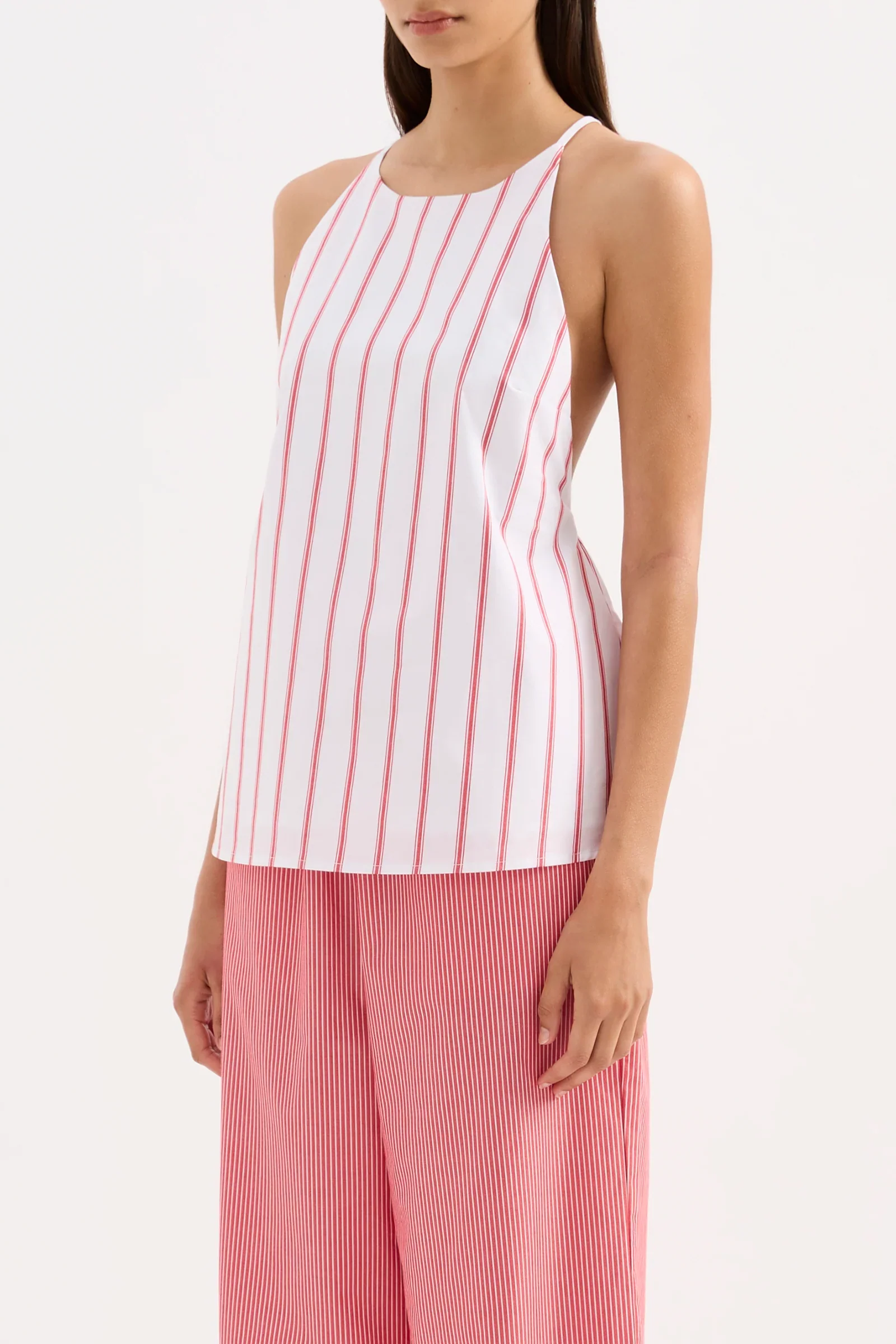 Nude Lucy Anouk Stripe Top in White Stripe - Image 3