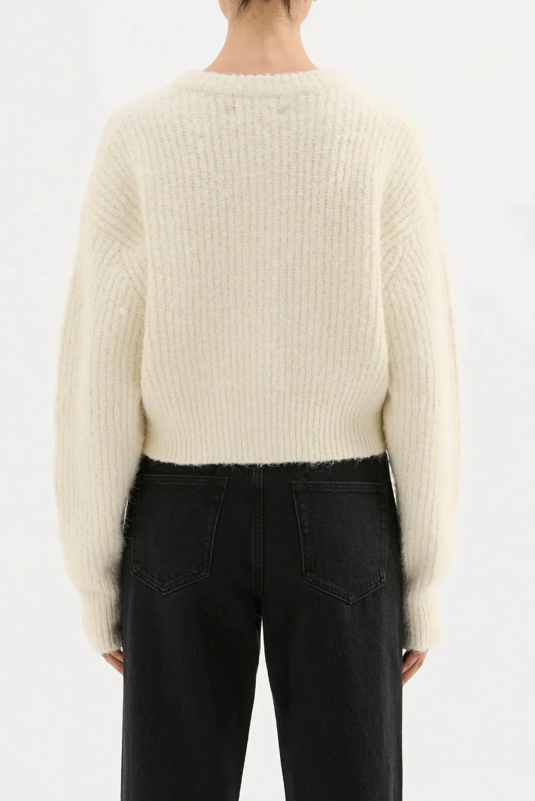 Nude Lucy Nixon Cropped Cardigan - Image 5