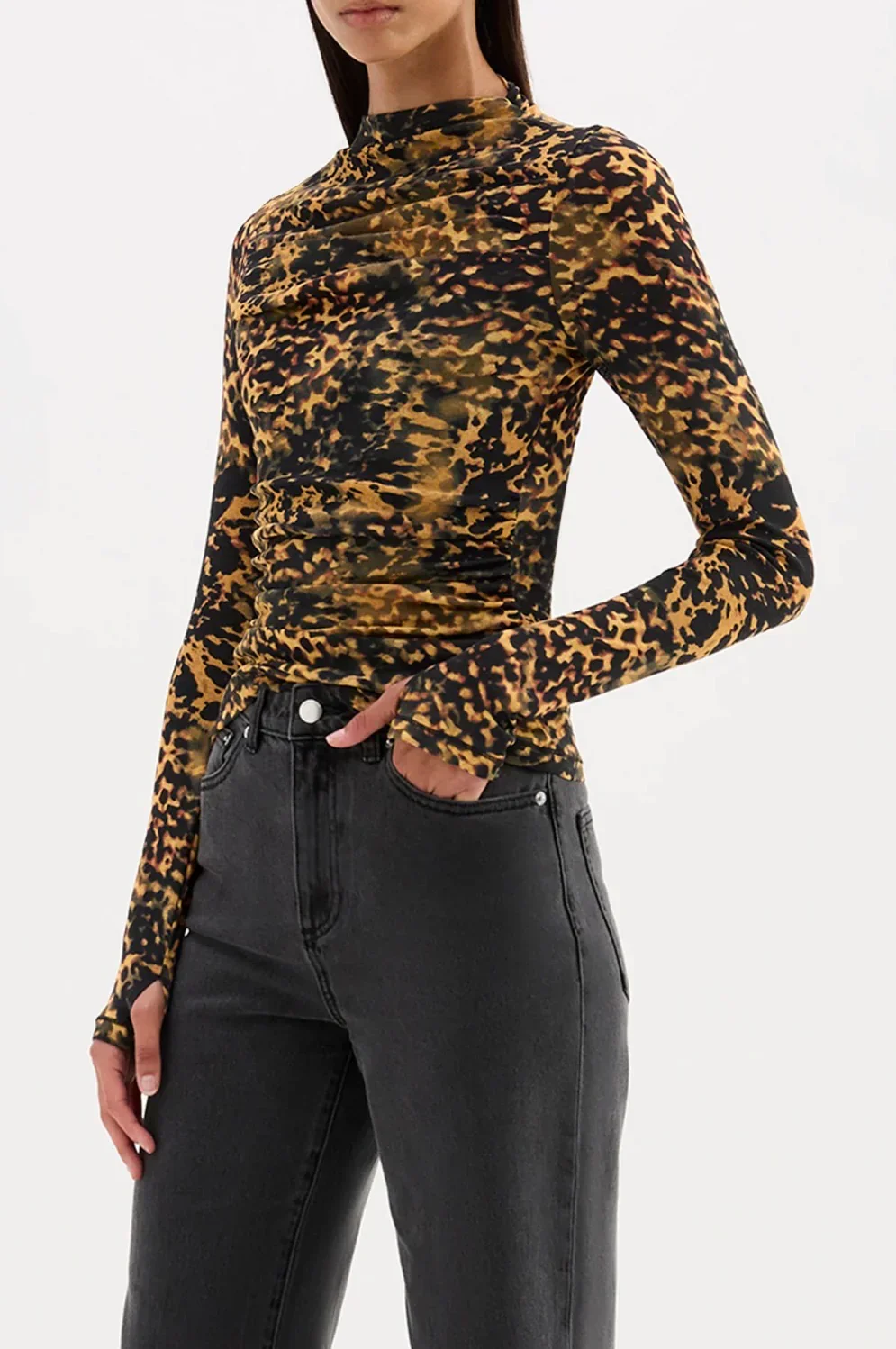 Nude Lucy Tora Mesh Long Sleeve Top - Image 3