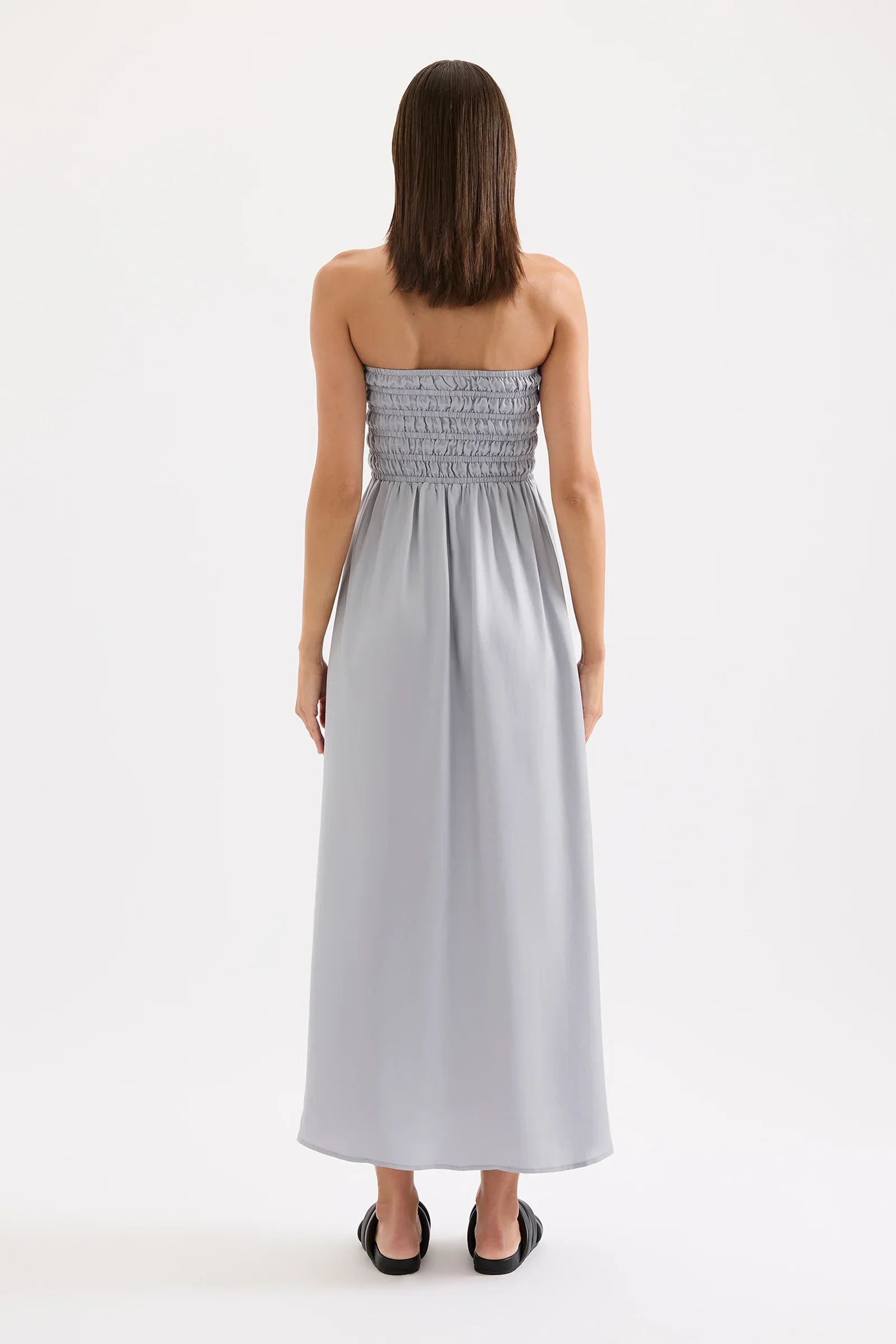 Nude Lucy Zuri Tencel Maxi Dress in Storm - Image 3